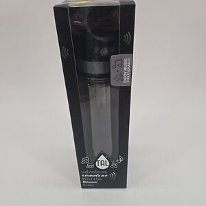 TAL Bluetooth Light Up Waterproof Mini Speaker 28oz Water Bottle Black